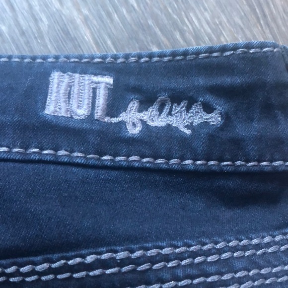 Kut From The Kloth Dark Wash So Low Jeans Sz 8 - Picture 7 of 7